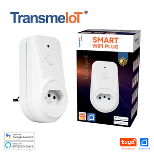 TransmeIoT TM-WG-06BR Mini Smart Plug, WiFi Outlet Socket Compatible with Alexa And Google Home, Remote Control with Timer Function, No Hub Required