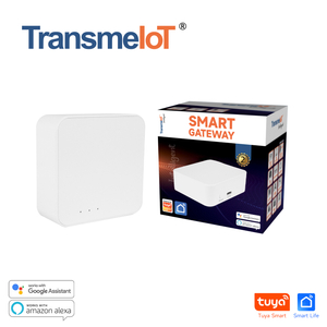 TransmeIoT TM-ZG02 WiFi Gateway Wireless Smart Bridge: Zigbee /Bluetooth, Remote Controller, APP Control, Voice Control, Compatible with Alexa/Google Home And All Tuya ZigBee 3.0 Smart Product