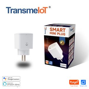 TransmeIoT TM-MP-EU03 Mini Smart Plug, WiFi Outlet Socket Compatible with Alexa And Google Home，google Assistant/ Aleax Voice Control , Remote Control with Timer Function, No Hub Required