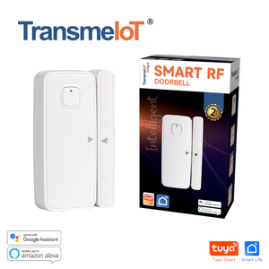 TransmeIoT TM-MS05 Smart Door Sensor Alarms, WiFi Window Sensor Detector Real-time Alarm Compatible with Alexa Google Assistant, Home Security Door Open Contact Sensor for Bussiness Burglar Alert